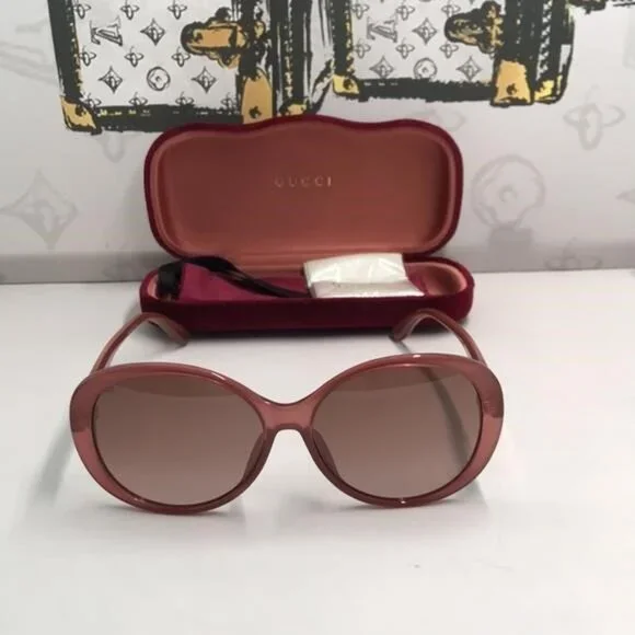 New Authentic Gucci GG0793SK 003 IN PINK-BROWN SUNGLASSES Gucci | Accessories | New Authentic Gucci Gg793sk 003 In  main image 2
